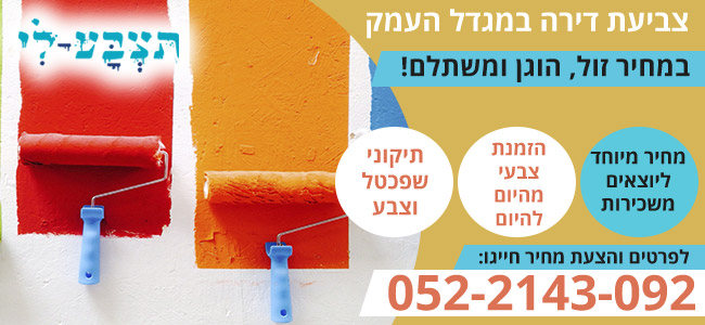 צביעת דירה במגדל העמק